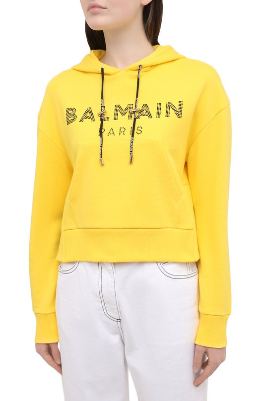 фото Хлопковое худи balmain