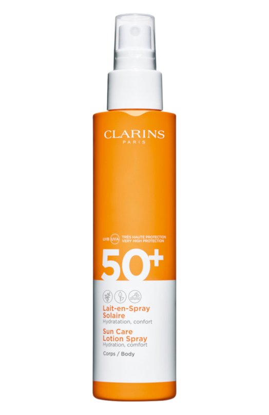 фото Солнцезащитное молочко-спрей для тела spf 50+ (150ml) clarins