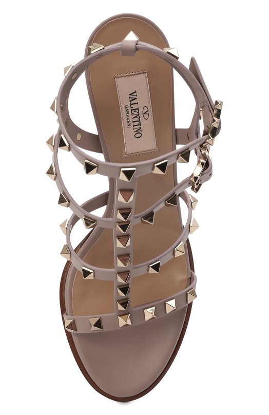 фото Кожаные босоножки rockstud valentino