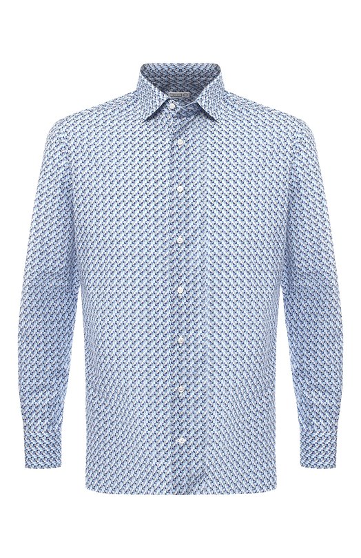 фото Хлопковая рубашка с воротником кент zilli