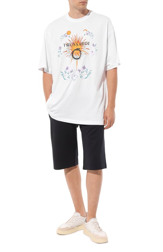 фото Хлопковая футболка trussardi