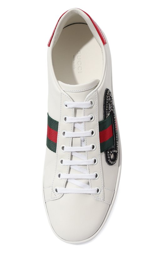 фото Кожаные кеды new ace gucci