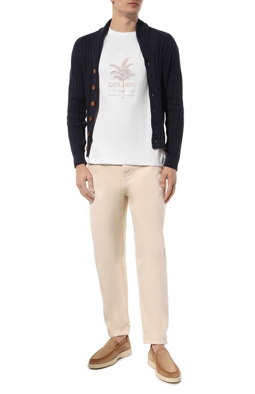 фото Хлопковая футболка brunello cucinelli