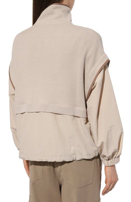 фото Комбинированная толстовка brunello cucinelli