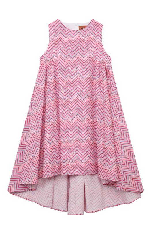 Хлопковое платье Missoni. Цвет: розовый