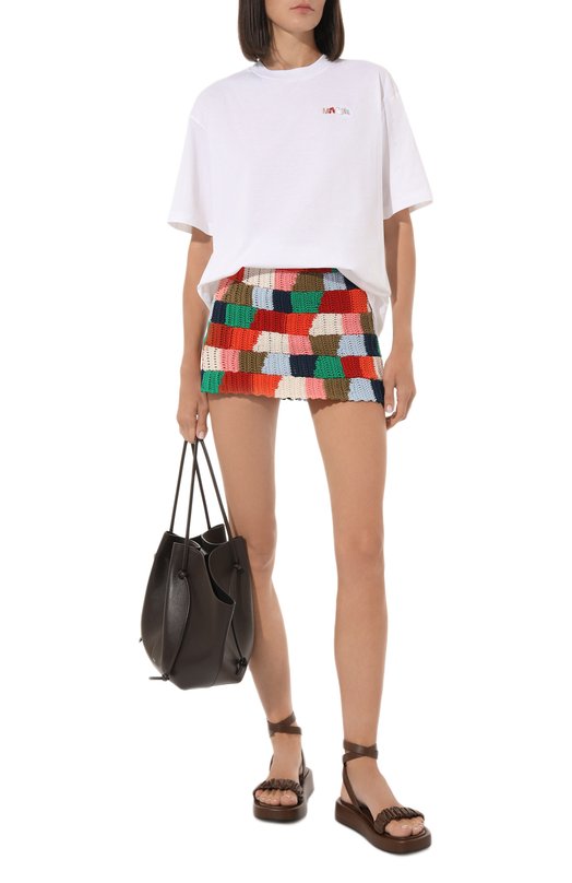 фото Хлопковая юбка marni x no vacancy inn marni