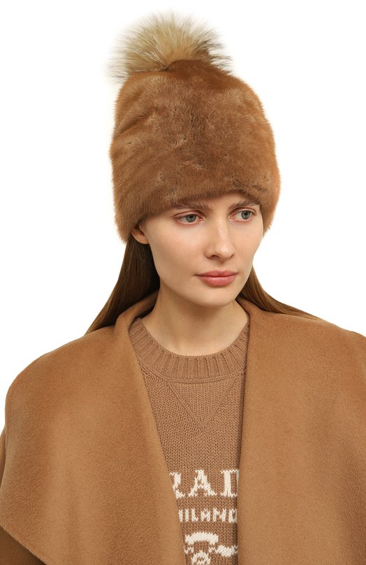 фото Шапка нея из меха норки furland