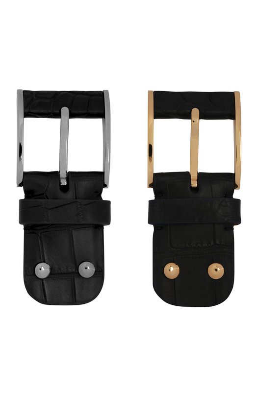 фото Ремень из кожи крокодила со сменными пряжками zilli