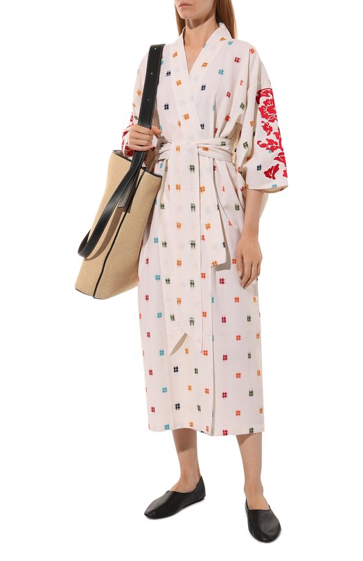 фото Хлопковое платье-кимоно kleed loungewear