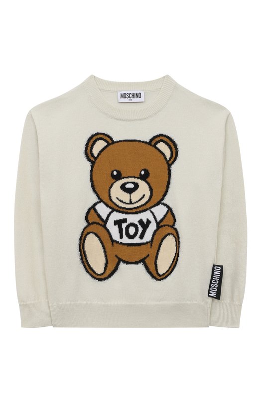 Хлопковый пуловер Moschino