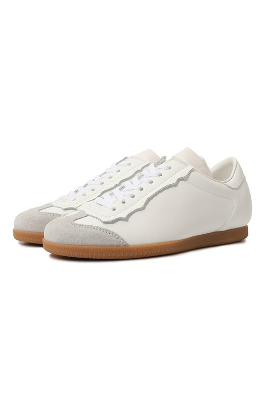 фото Кожаные кеды feather maison margiela