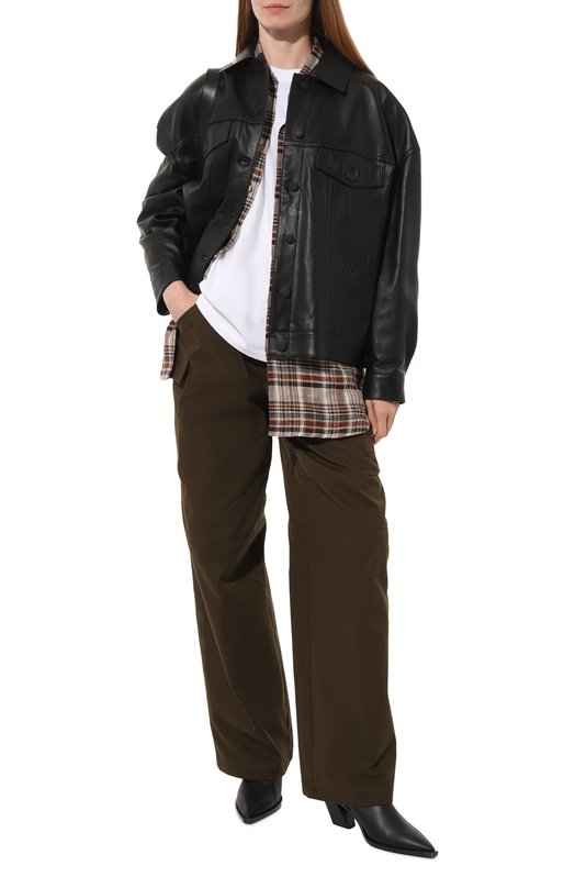 фото Кожаная куртка hugo