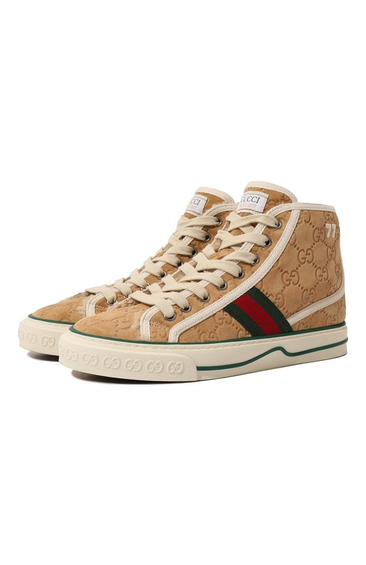 фото Замшевые кеды gucci tennis 1977 gucci