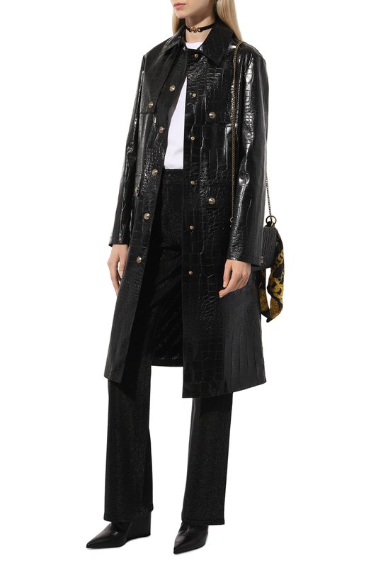 фото Пальто из экокожи versace jeans couture