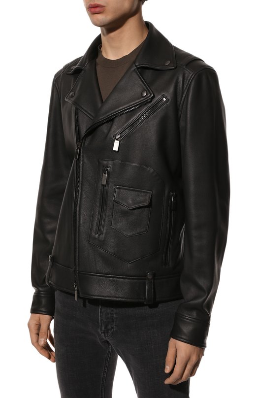 фото Кожаная куртка canali