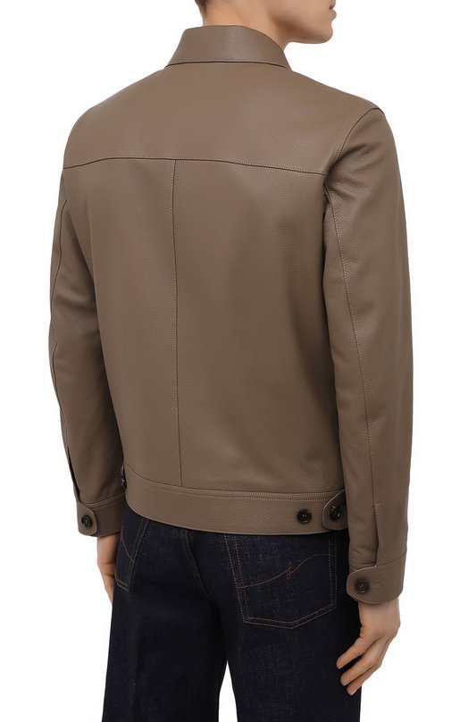 фото Кожаная куртка brioni