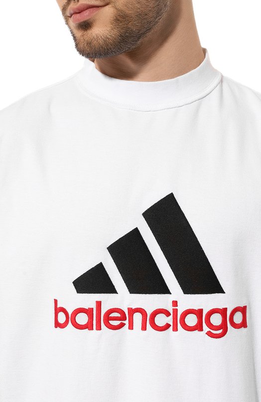 фото Хлопковая футболка adidas x balenciaga balenciaga