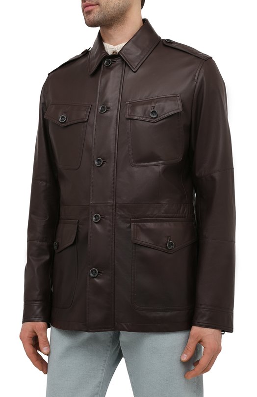 фото Кожаная куртка ralph lauren