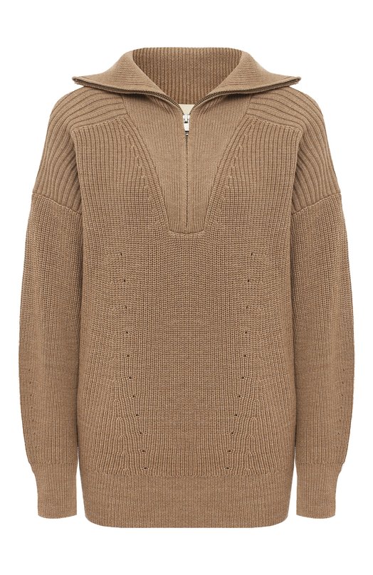Шерстяной свитер Isabel Marant. Цвет: бежевый