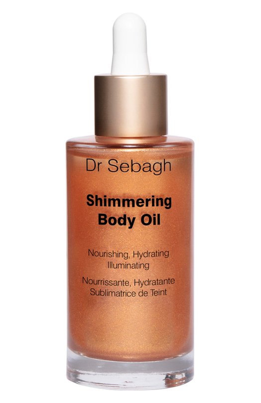 фото Мерцающее увлажняющее масло shimmering body oil (50ml) dr sebagh