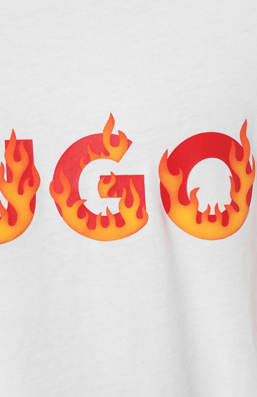 фото Хлопковая футболка hugo