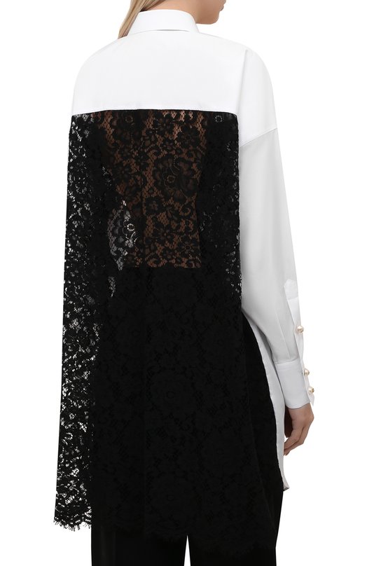 фото Рубашка из хлопка и вискозы dolce & gabbana