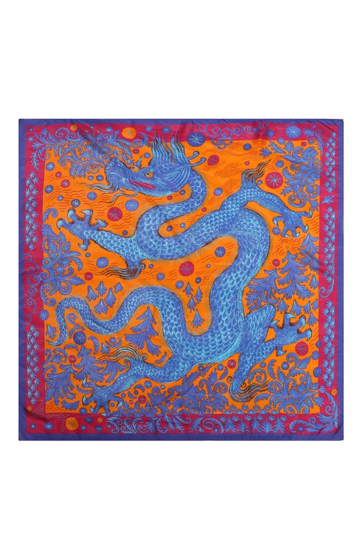 фото Шелковый платок дракон gourji