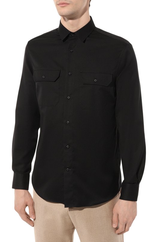 фото Хлопковая рубашка brunello cucinelli