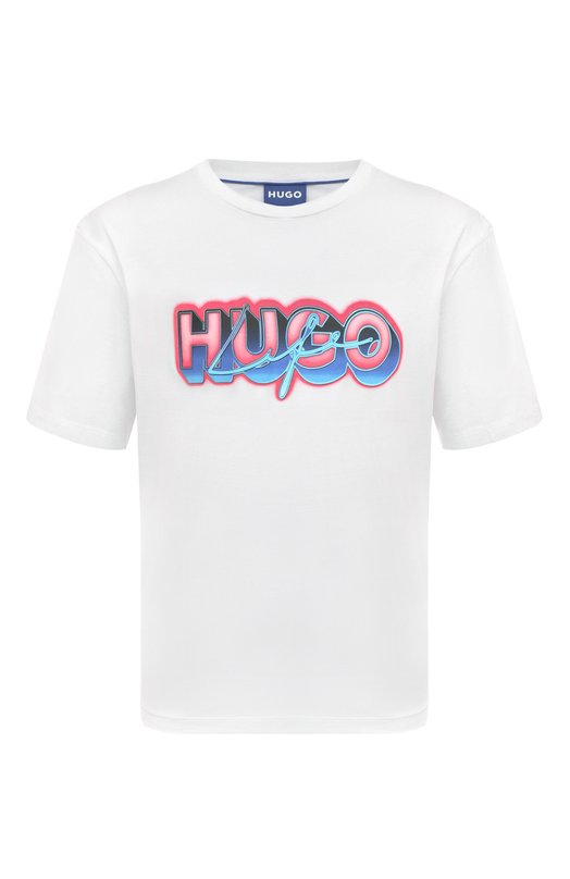 фото Хлопковая футболка hugo