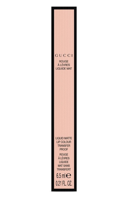 фото Жидкая губная помада rouge à lèvres liquide mat, оттенок 203 mildred rosewood gucci