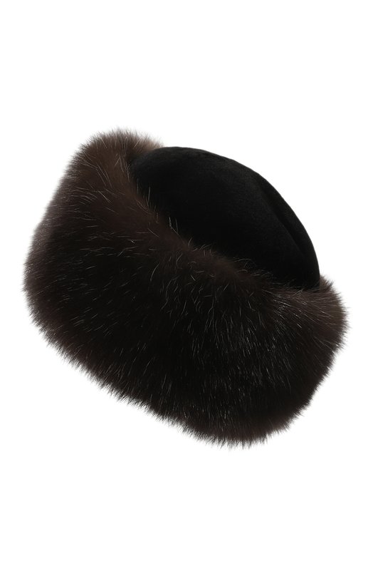 фото Шапка из меха норки и соболя furland