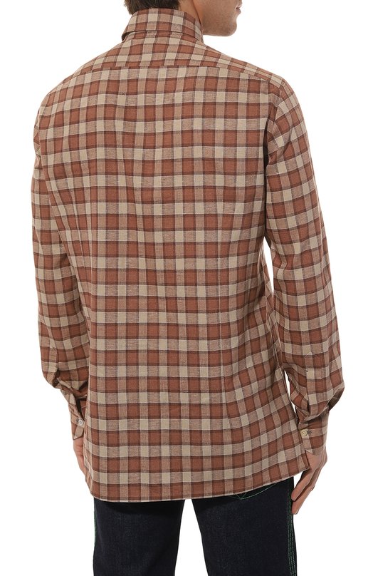 фото Льняная рубашка kiton