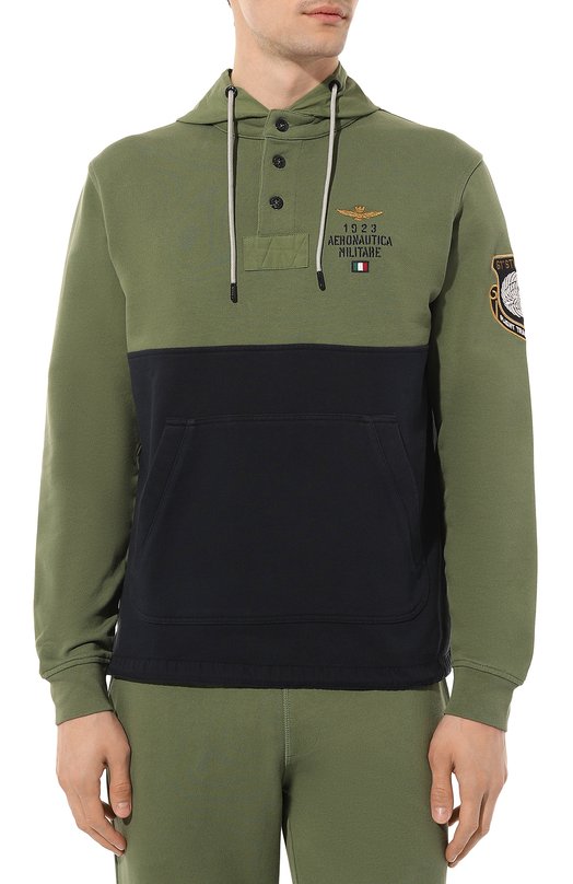 фото Хлопковое худи aeronautica militare