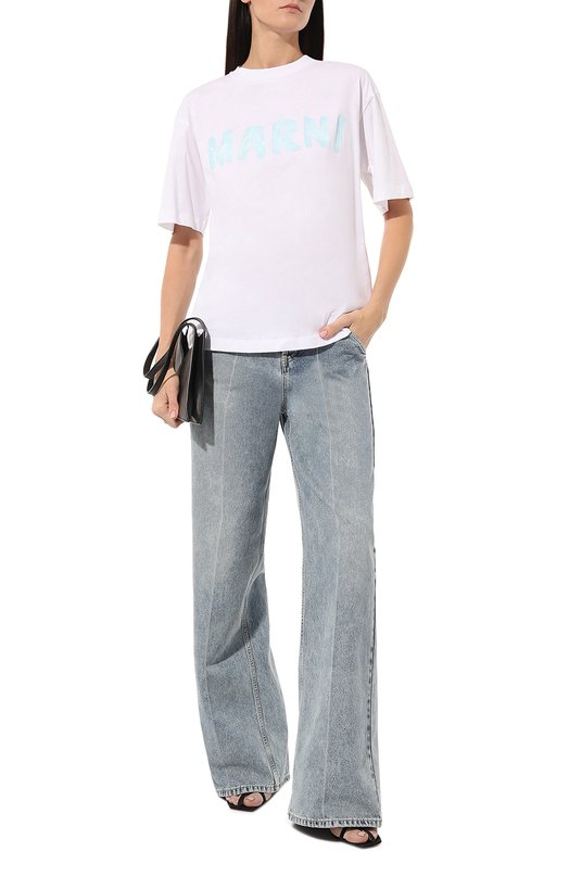 фото Хлопковая футболка marni