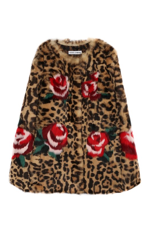 Укороченная шуба из меха кролика Dolce & Gabbana