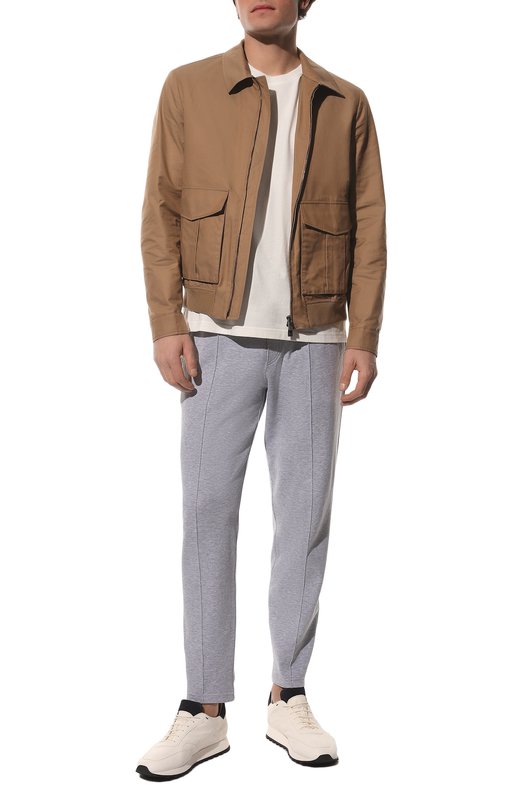 фото Хлопковые брюки brunello cucinelli