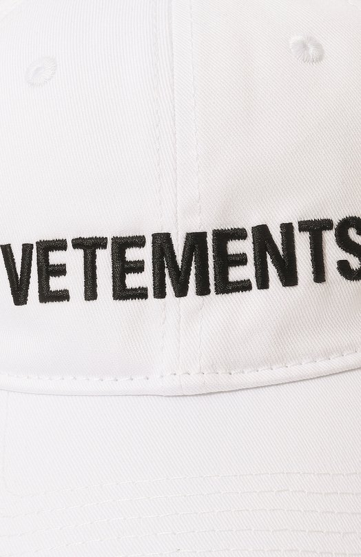 фото Хлопковая бейсболка vetements