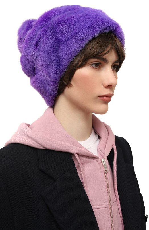 фото Шапка шарпей из меха норки furland