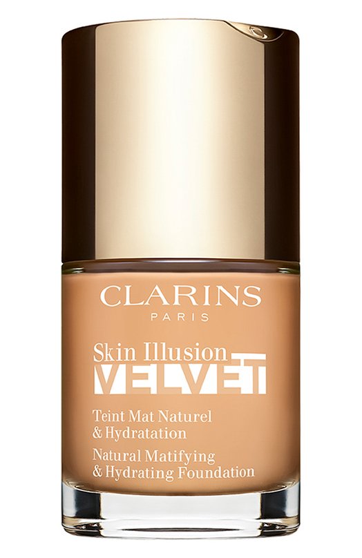 фото Увлажняющий тональный крем с матовым покрытием skin illusion velvet, 108w sand (30ml) clarins