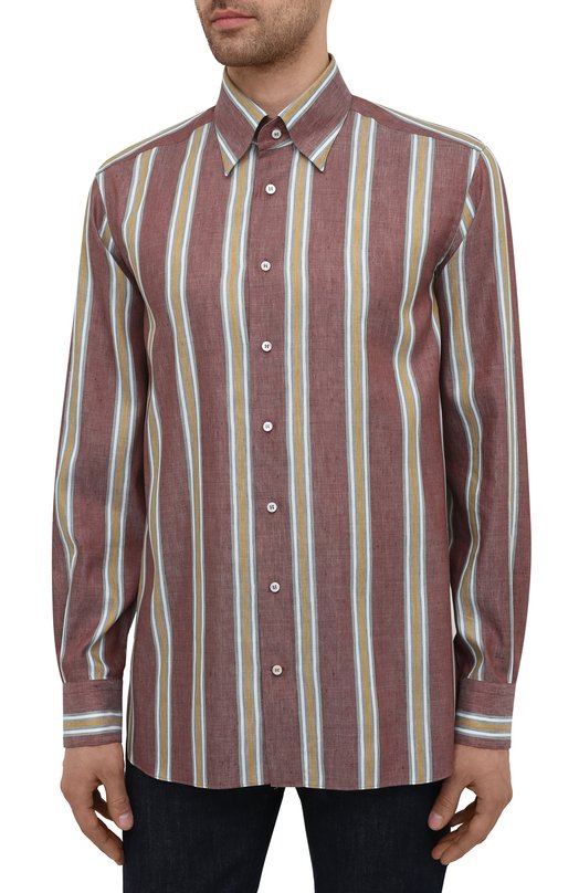 фото Рубашка изо льна и хлопка zilli