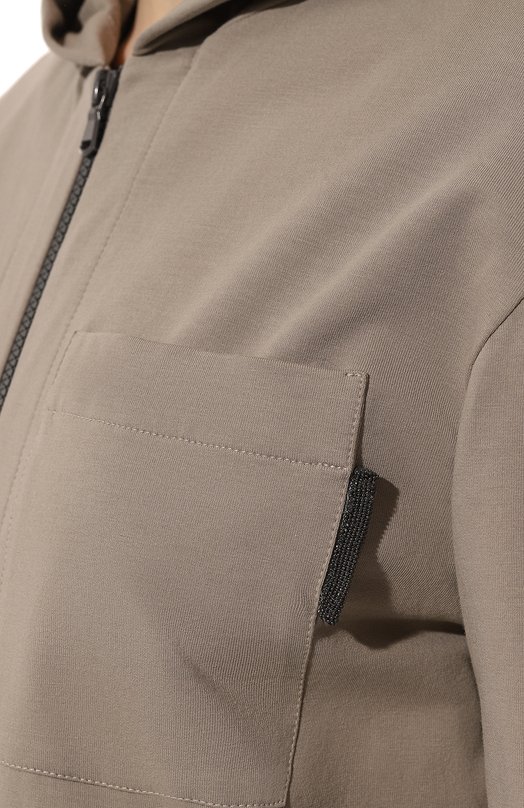 фото Хлопковая толстовка brunello cucinelli