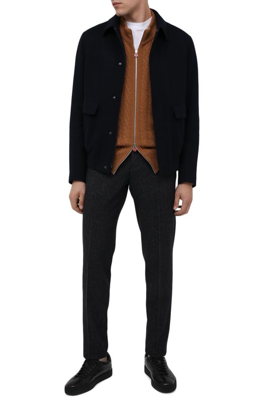 фото Кожаные кеды santoni