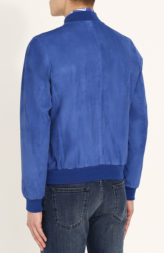 фото Замшевый бомбер kiton