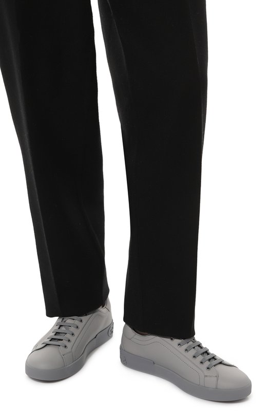 фото Кожаные кеды portofino dolce & gabbana