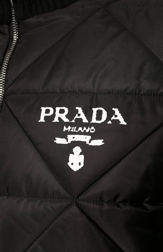 фото Комбинированный бомбер prada