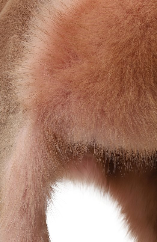 фото Шапка-ушанка селин из меха норки и соболя furland