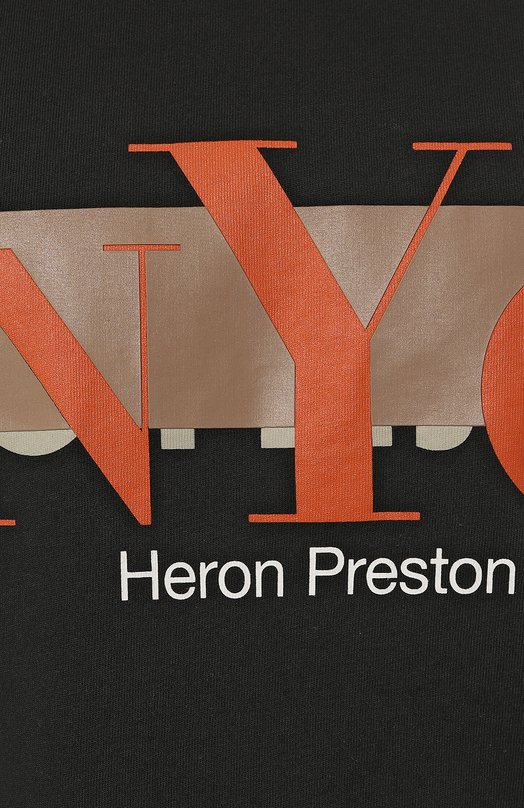 фото Хлопковая футболка heron preston