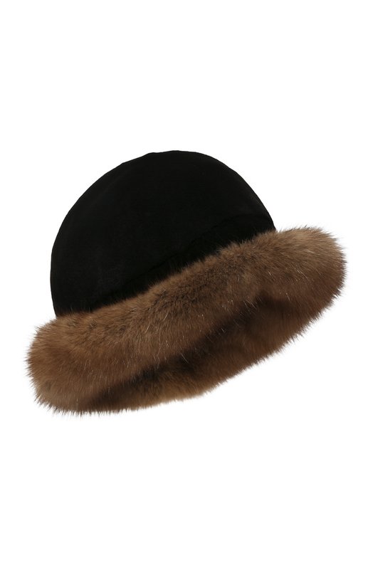 фото Шапка из меха норки и соболя furland
