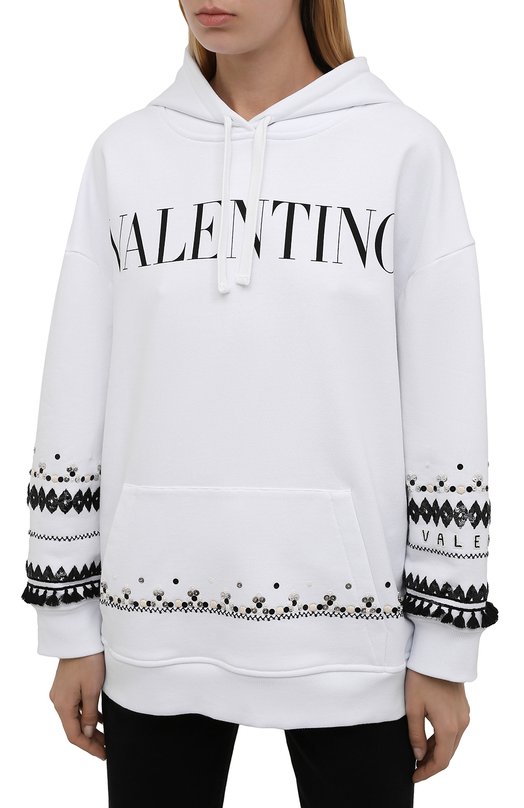 фото Хлопковое худи valentino