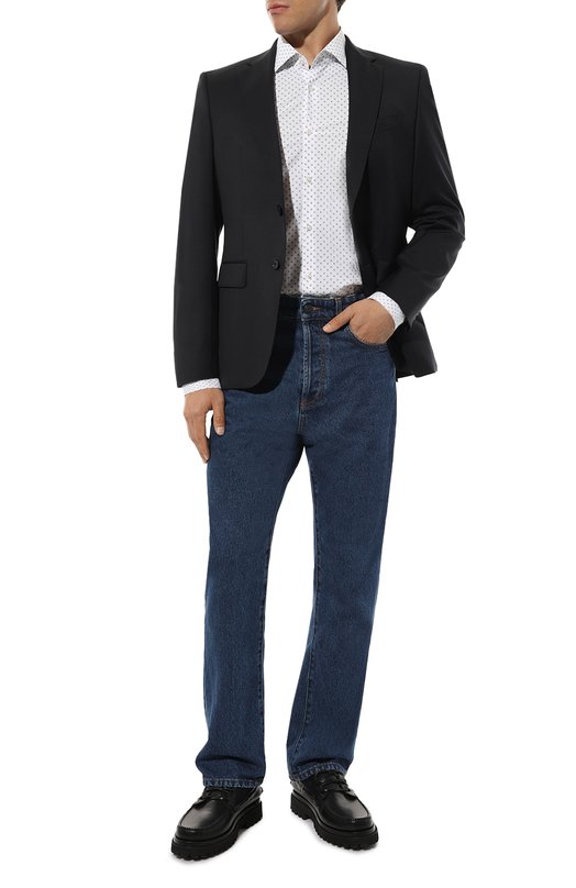 фото Хлопковая рубашка hugo